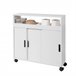 Carro Multiuso con Ruedas para Baño BZR02-W SoBuy Blanco