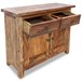 Aparador de madera maciza reciclada estilo rústico 4402019 Marron