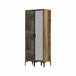 Armario 2 puertas efecto madera 80 Gris/ Madera