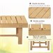 Banco de Jardín Madera de Abeto Outsunny Natural