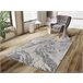 Alfombra abstracta efecto mármol con relieve AGATA - ATTICGO 160x230 Gris
