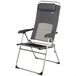 Aktive Silla plegable jardín reclinable 6 posiciones Gris