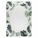 Alfombra lavable ANDRE 1168 Hojas de monstera Geométrico 120x170 Blanco