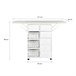 Acomoda Textil– Mueble de Planchar de Madera con 9 Compartimentos Blanco
