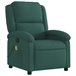 Sillón Reclinable De Masaje Verde Oscuro