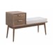 Banco De Madera De Mango Natural Con Patas Y 2 Sillas Natural