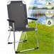 Silla plegable de aluminio fija Aktive Gris
