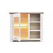 Vitrina baja 3 puertas VERONA  Blanco/ Madera