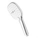 Alcachofa de ducha Maurer con 3 funciones+pulsador Inox