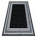 Alfombra GLOSS moderno 2813 87 elegante marco griego 160x220 Negro