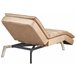 Beliani Chaise longue Terciopelo LOIRET Marron Claro