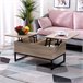 Mesa de centro con tablero elevable Marron Claro