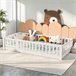 Cama|tablero, anticaída, cama individual Blanco