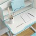 Pupitre Infantil PP, MDF, Acero ZONEKIZ 54x80 Azul