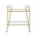 Beliani Carrito de cocina NOTI Dorado