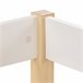 Cama alta infantil de madera de pino 198x97 Blanco/ Madera