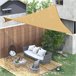 Toldo Vela Cuadrado PE Outsunny 300x300 Marron