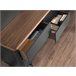 Cómoda madera, acero 7172 Gris Oscuro
