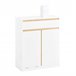 Armario De Baño Con Cesto Para Ropa Sucia BZR79-W SoBuy Blanco