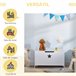 Organizador de Juguete de Niño E1 class MDF HOMCOM 62 Blanco