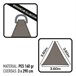 Toldo vela de sombreo triangular Aktive Garden gris antracita Gris