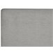Beliani Cama continental Poliéster MINISTER 168x209 Gris Claro