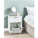 Beliani Mesita de noche SUMMERVILLE Beliani Mesita de noche SUMMERVILLE Blanco