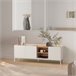 Mueble Tv Curva 3 puertas 160 Blanco