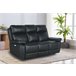 Sofá relax eléctrico THEA piel 3 plazas Negro