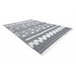 Alfombra ECO sisal BOHO MOROC Geométrico 22321 franjas 175x270 Gris