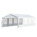 Carpa de Jardín Acero y PE Outsunny 800x400 Blanco