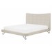 Beliani Cama con somier Poliéster LANNION 183x223 Beige