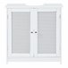 Mueble para debajo del lavabo Karlsøy con puertas MDF Blanco