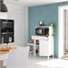 Armario multiusos 2 puertas efecto madera 72 Blanco/ Madera