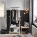 Moderna estantería escalonada con 2 estantes FRG59-W SoBuy Blanco