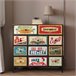 Max Home Cómoda vintage 11 cajones de tela Multicolor