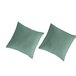 2 Fundas de almohada lisas 100% algodón percal orgánico Verde