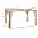 Pérgola de Jardín Aluminio, Poliéster Outsunny Marron