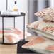2 Fundas de cojín decorativo 85% algodón 15% lino BARCELONA Rosa
