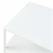 Mesa de centro Ruokolahti con estante acero [en.casa] 43x102 Blanco