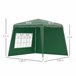 Carpa Plegable Tela Oxford, Acero Outsunny 289x289 Blanco