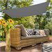 Toldo sombreo rectangular Aktive Garden gris antracita Gris