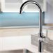 Grifo de Fregadero de Cocina Monomando Caño Cisne Cromo