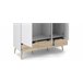 Armario DELTA puertas batientes y 3 cajones 147x200cm blanco Blanco