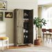 Alacena de Cocina Melamina de Madera, MDF HOMCOM, hogar - cocina Gris
