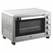 Mini Horno Eléctrico Metal, Acero Inoxidable HOMCOM Plateado