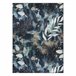 Alfombra lavable ANDRE 1336 Hojas 120x170 Azul/ Verde