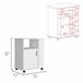 Armario inferiror Lower para microondas en melamina con gabinete Blanco