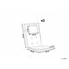 Beliani Cojín de asiento MAUI Blanco/ Beige