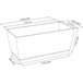 2x Jardinera de plastico Coubi Case P Blanco